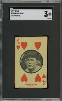 1927 W560-1 Rogers Hornsby (Scarce Red/Black Version) – SGC VG 3